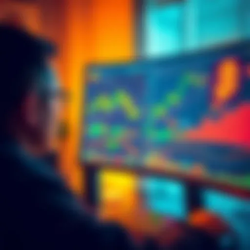 A person looking at a computer screen displaying Bitcoin charts and investment platforms, considering options for buying and holding Bitcoin.