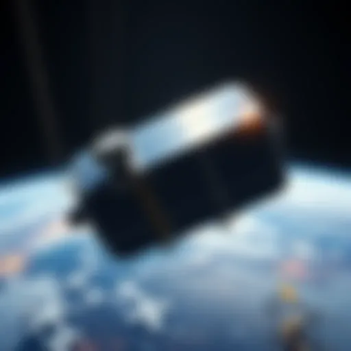 A solar-powered data center orbiting Earth mining Bitcoin with solar panels