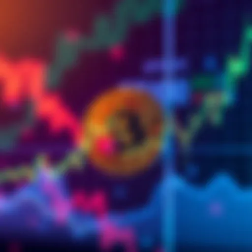 Graph showing Bitcoin price bouncing from $58,000 to $64,000 with visible fluctuations