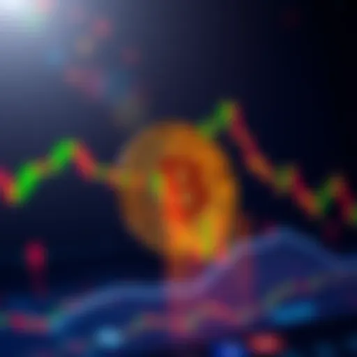 A Bitcoin price chart showing a decline in November with fluctuating values indicating market volatility.