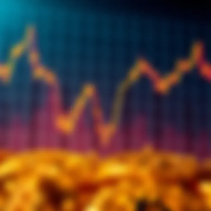 A graph showing Bitcoin's price dropping sharply over time with a downward trend