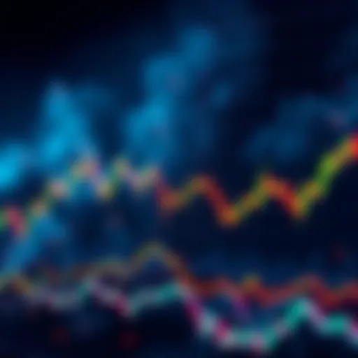 A downward trending Bitcoin price chart showing a decline below $67K