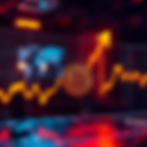 A chart showing Bitcoin's price trend with an upward arrow reaching $500,000.