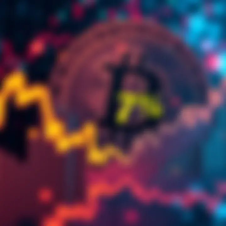A graph showing Bitcoin's price increasing dramatically by 7% with a digital coin image in the background.