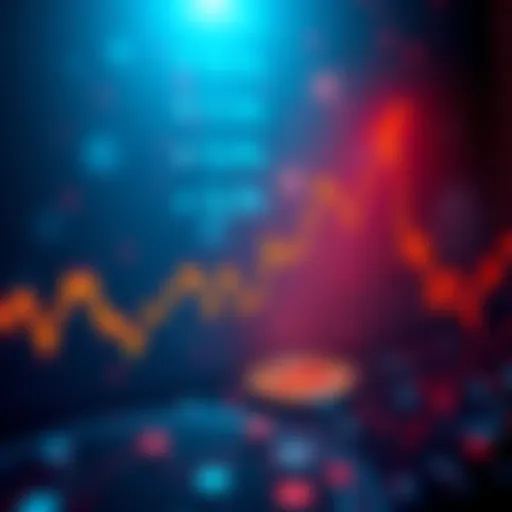 Graph showing Bitcoin price rising 10% with a strong trend indicator