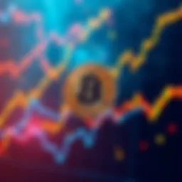A fluctuating Bitcoin price chart showing sharp ups and downs, symbolizing the unpredictability of cryptocurrency predictions.