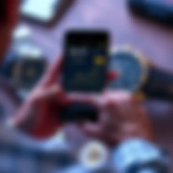 Bitcoin profit cash out A person holding a smartphone showing a Bitcoin profit chart, contemplating whether to cash out or hold, with a luxury watch in the background