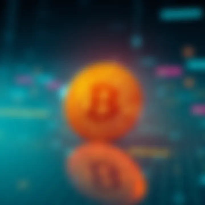 A glowing Bitcoin symbol set against a digital grid background representing the concept of cryptocurrency value in the digital age.