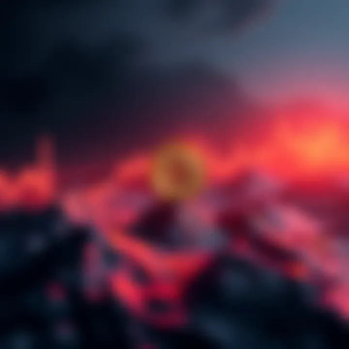 Graph showing Bitcoin's value rising sharply compared to XRP's slow decline over the past eight years