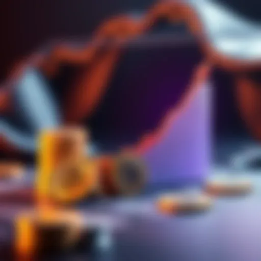 A graphic showing a growing graph and Bitcoin coins representing a strategy to accumulate Bitcoin each week.