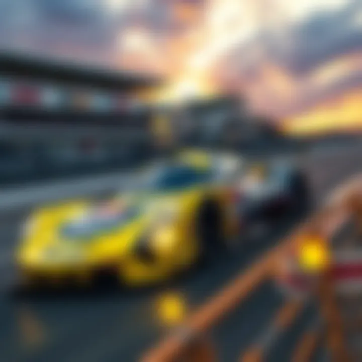 Meyer Shank Racing's Bitcoin car racing during the Daytona 24-hour event