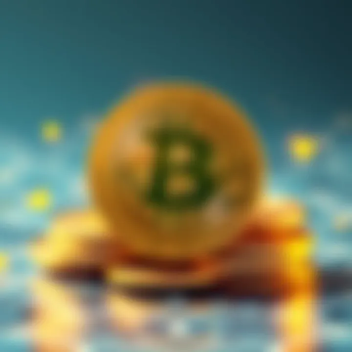 Illustration showing Bitcoin Cash and Wrapped Bitcoin logos merging, symbolizing potential integration on the blockchain.