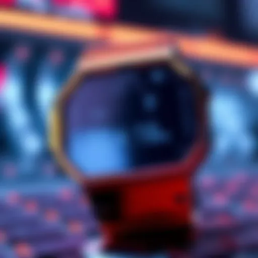 Comparison of gradient orange and solid orange filters on Bitcoin Casio mod prototypes