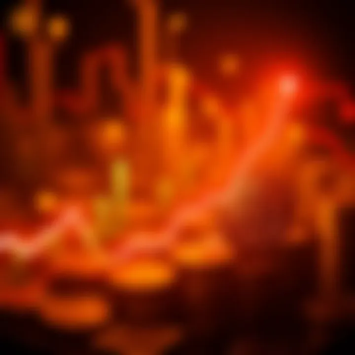 A graphical representation showing a rising trend line for Bitcoin, hinting at a potential price of $280K, with digital currency symbols in the background.