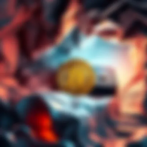 A secure cold storage wallet holding Bitcoin, symbolizing safety and ownership of cryptocurrency.