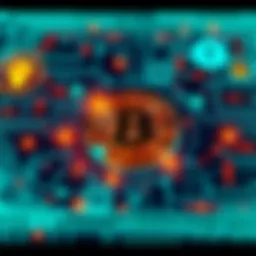 Illustration of digital security symbols with a Bitcoin logo, showing the impact of AI bug-hunting on Bitcoin Core's protocols.