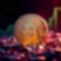 Bitcoin symbol representing its rise against traditional money