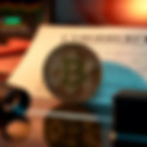 A visual representation of Bitcoin symbol with a backdrop of a cybersecurity document, indicating its role in U.S. policy discussions.