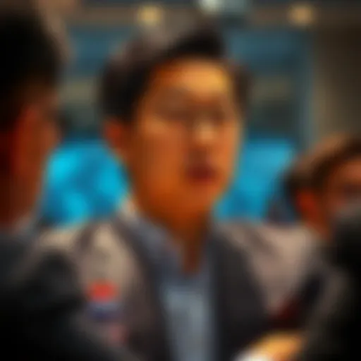 Binance CEO Changpeng Zhao speaking about freezing Satoshi's 1.1 million bitcoins in a meeting with industry experts.