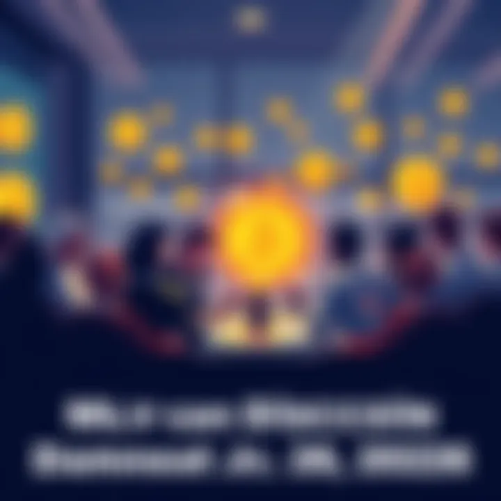 Bitcoin Discussion Thread Illustration of people sharing ideas about Bitcoin in an online forum setting.