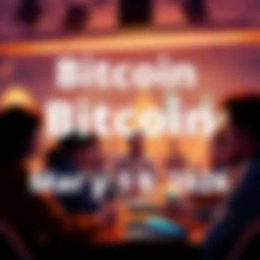 People engaged in a vibrant online discussion about Bitcoin, sharing insights and asking questions.