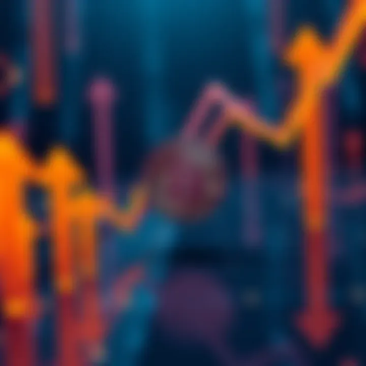 A graphic showing a Bitcoin symbol amidst falling arrows, representing potential value decline