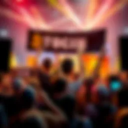 A group of Bitcoin enthusiasts celebrating together, holding up signs and banners about Bitcoin, showcasing their excitement and unity in 2025.