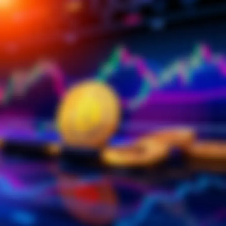 An illustration showing Bitcoin and stock market charts, representing Bitcoin ETFs suitable for Australian Self-Managed Super Funds.