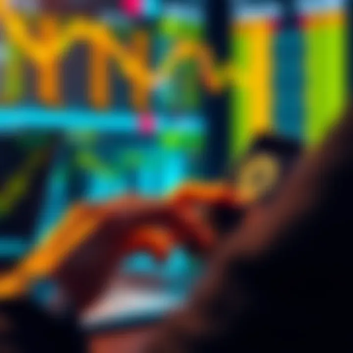 A person using a smartphone app to buy Bitcoin through Dollar-Cost Averaging on an exchange like Bitstack