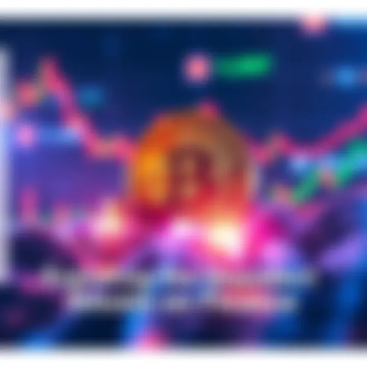 A digital representation of Bitcoin symbol with financial graphs in the background, showing growth and change in the finance world.