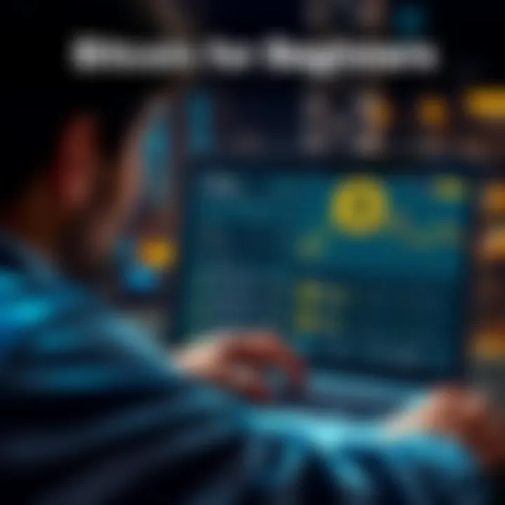 Bitcoin for Beginners A person looking at a laptop screen displaying Bitcoin and investment options, feeling confused
