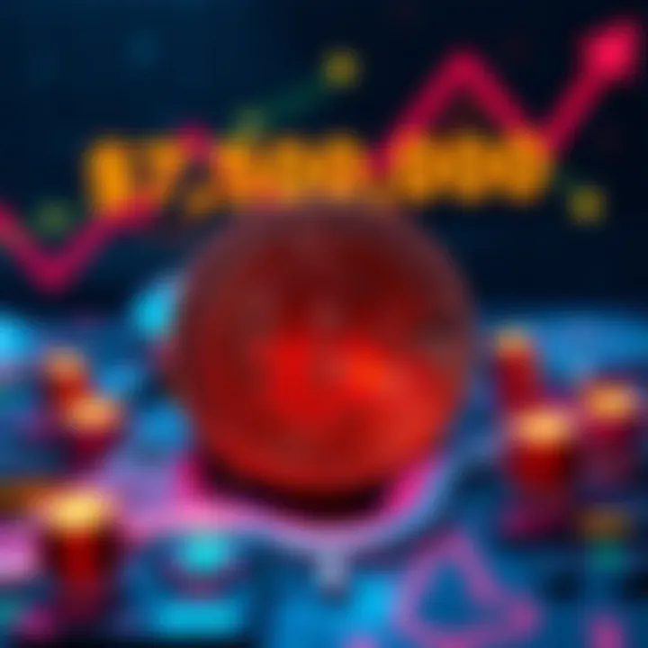 Bitcoin forecast by Ark Invest A graphic showing Bitcoin's price prediction of $750,000 by 2030, with symbols representing technology and investment growth.