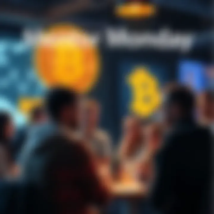 People discussing Bitcoin questions A group of people engaged in a lively discussion about Bitcoin, sharing insights and answering questions in a collaborative environment.