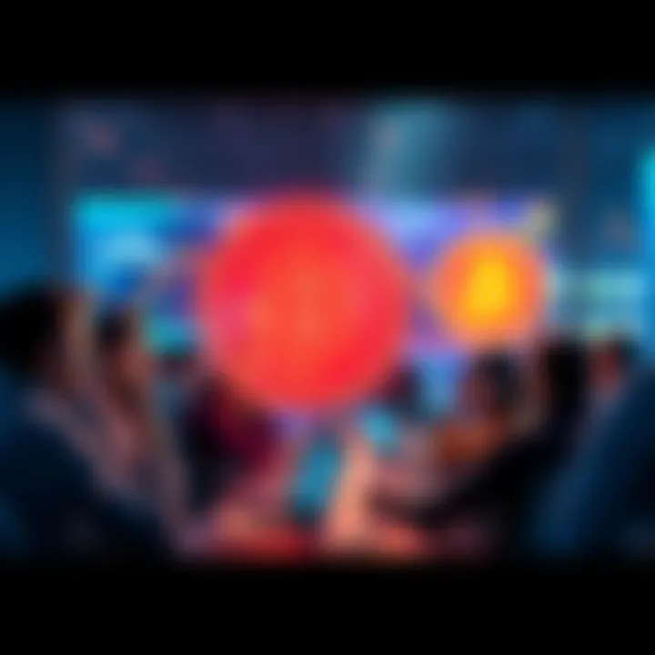 A group of people participating in online discussions about Bitcoin on various forums, sharing experiences and insights.