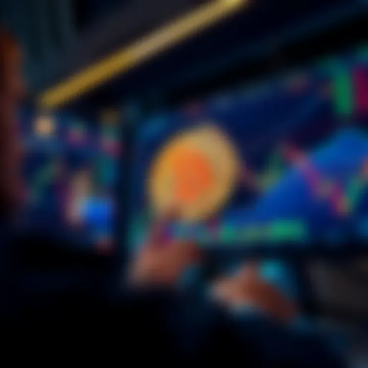 A trader analyzing the risks of 2x leverage on Bitcoin futures against holding spot Bitcoin with charts and graphs on a screen