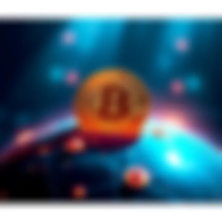 Bitcoin Symbol on Globe A glowing Bitcoin symbol above a globe, representing global financial innovation and ownership.