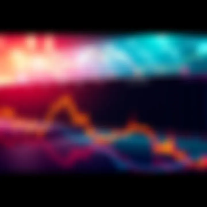 A downward trending graph representing Bitcoin prices collapsing after a crypto bill delay