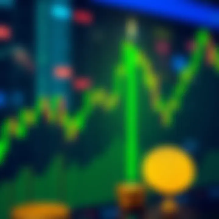 A green candle on a Bitcoin chart signaling a potential buy opportunity for traders