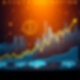 A chart showing Bitcoin's potential growth to over 1 trillion USD by 2062 with upward trends and bullish indicators.