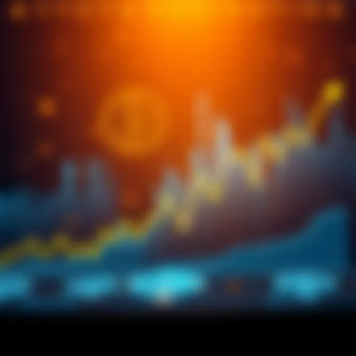 Bitcoin Growth Chart A chart showing Bitcoin's potential growth to over 1 trillion USD by 2062 with upward trends and bullish indicators.