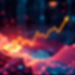 A graph showing a downward trend in Bitcoin hashrate over time, symbolizing network instability and security concerns.