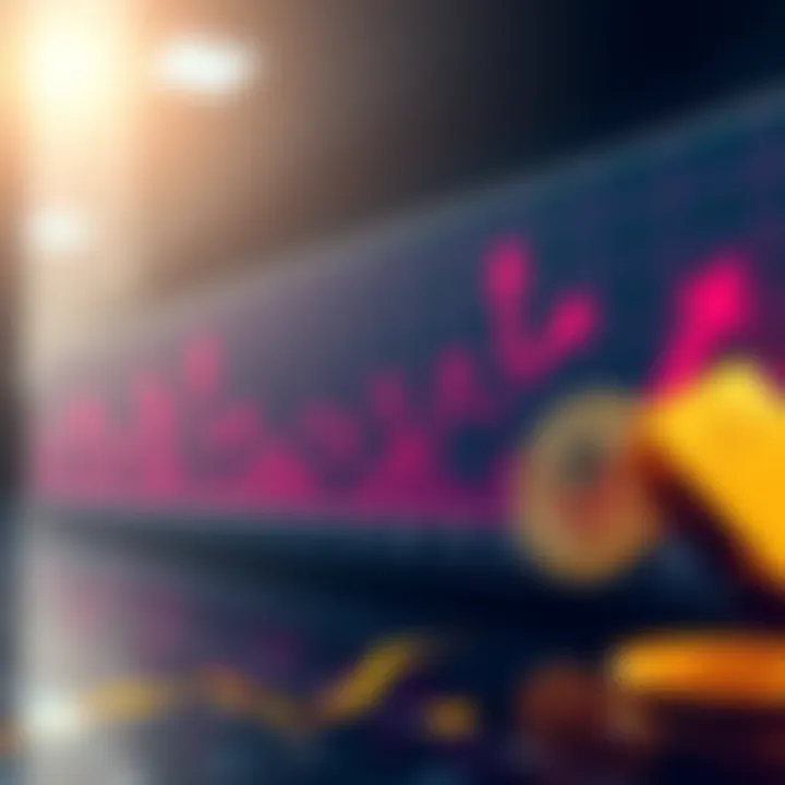 Graph showing bitcoin trends with arrows indicating inflation concerns and gold comparison