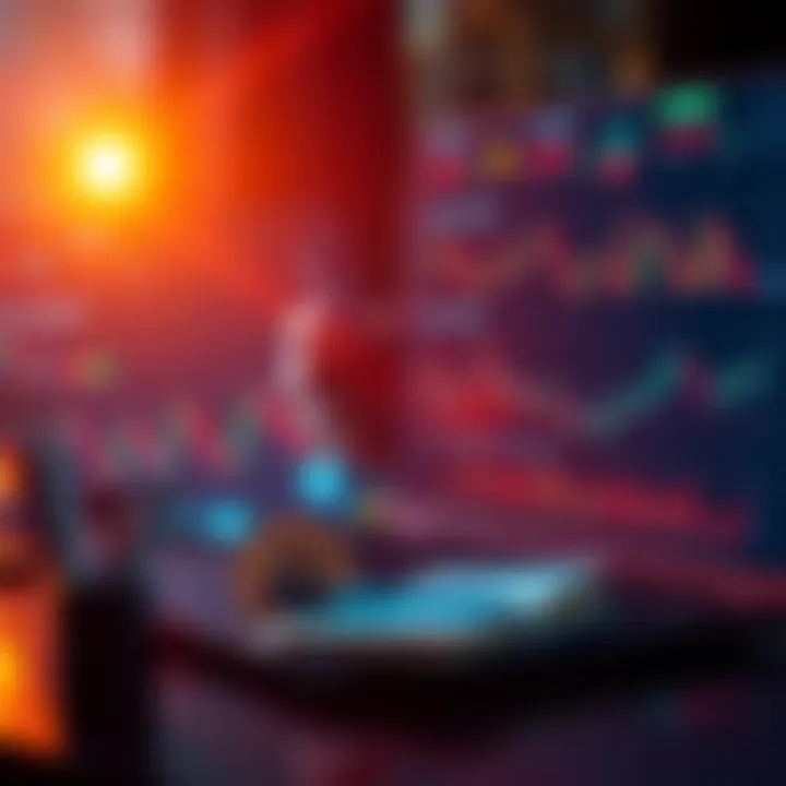 A person analyzing Bitcoin charts and graphs on a laptop, taking notes, and looking focused on their investment journey.