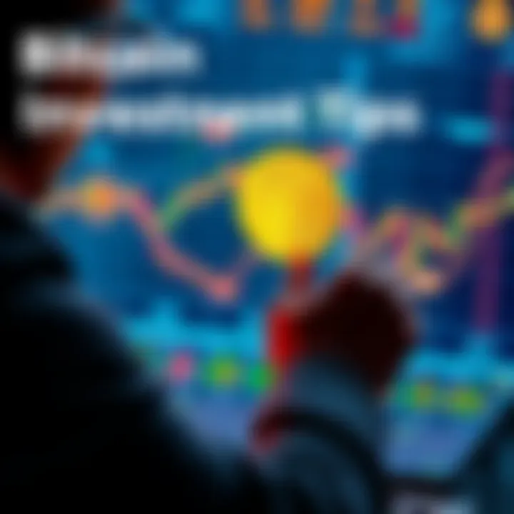 Bitcoin Investment Tips A person analyzing Bitcoin charts and transactions, highlighting UTXO principles for investment decisions.