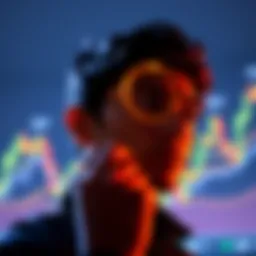 A thoughtful person looking at a Bitcoin chart, symbolizing a shift from belief to doubt in cryptocurrency.