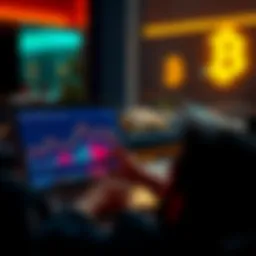 A person looking at a Bitcoin chart on a laptop with a hopeful expression, symbolizing a fresh start in cryptocurrency investment.