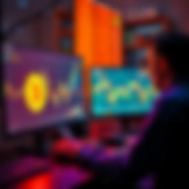 A person studying Bitcoin charts and financial data on a computer