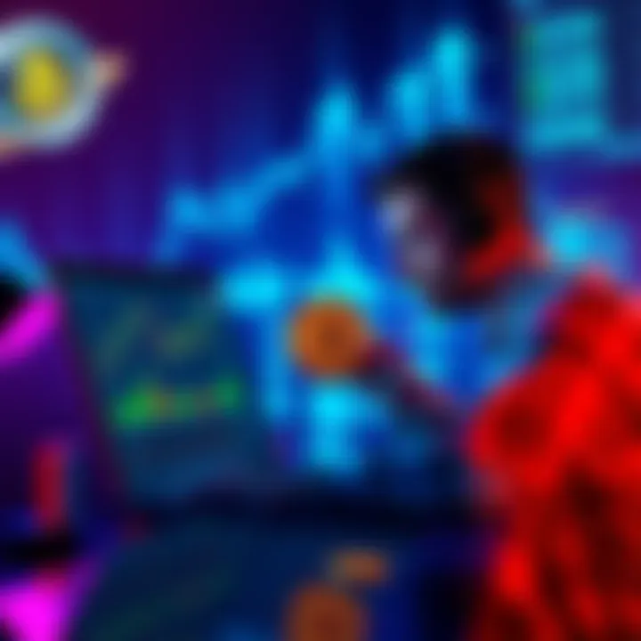 A person analyzing Bitcoin value charts and loan options on a laptop, symbolizing the decision to borrow against Bitcoin