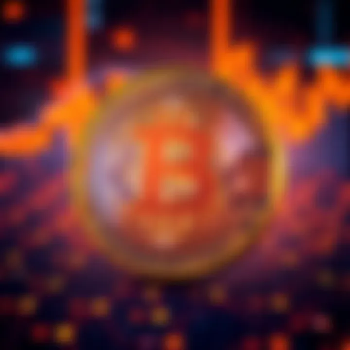 A Bitcoin logo with a question mark, symbolizing the question of Satoshi's Bitcoin holdings, set against a digital backdrop.