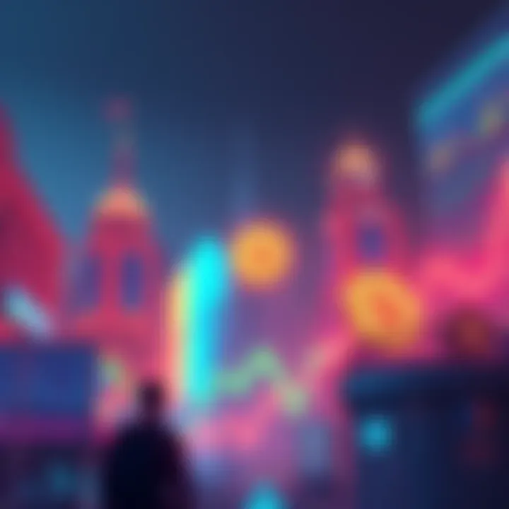 Bitcoin Market Changes 2026 A visual depiction of Bitcoin's market changes in 2026, featuring charts, crypto symbols, and institutional signifiers like buildings and financial graphs.